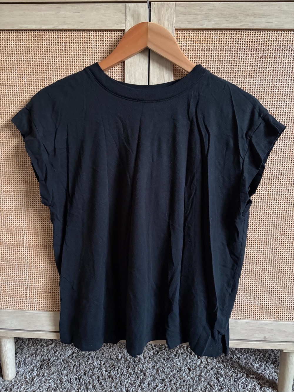 A New Day Boxy Black T-Shirt - Picture 1 of 4
